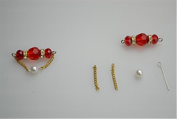 How to make chain earrings step1